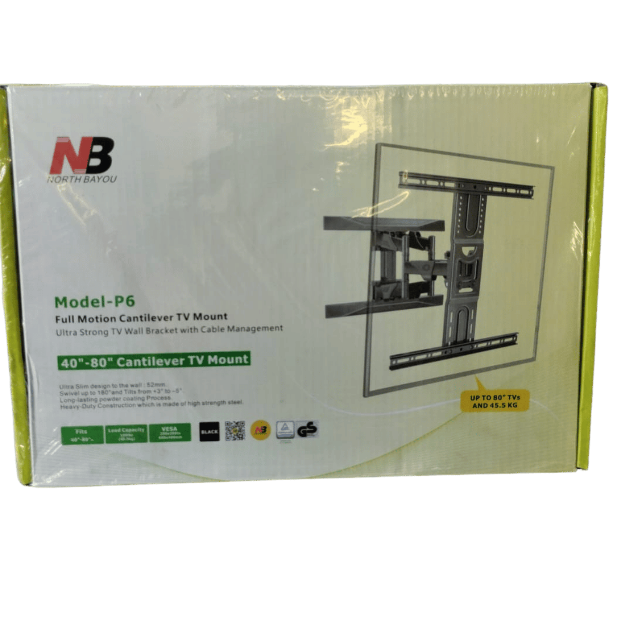 SOPORTE TV 40”80”P6 NB ORIGINAL